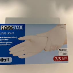 Verpackung Nitril-Einmalhandschuhe